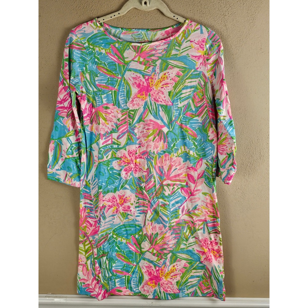 Lilly Pulitzer Girls Lily Of The Jungle Marlowe Dress XL 12 14
